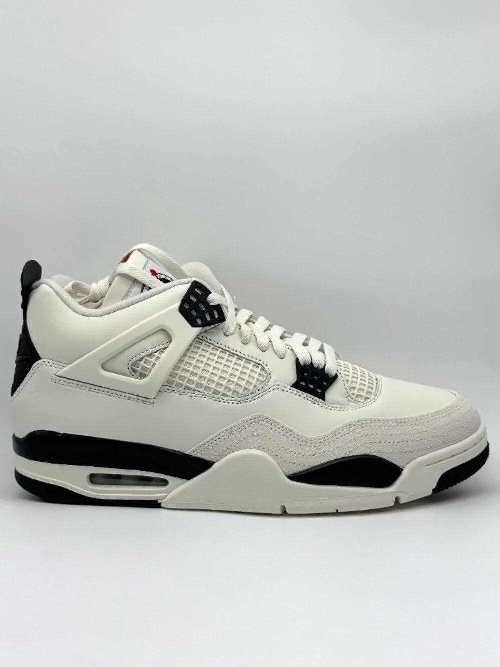 Air Jordan Retro 4 Flight Club Mens Sail Black Shoes Sz 12 New IM4002-100 Nike